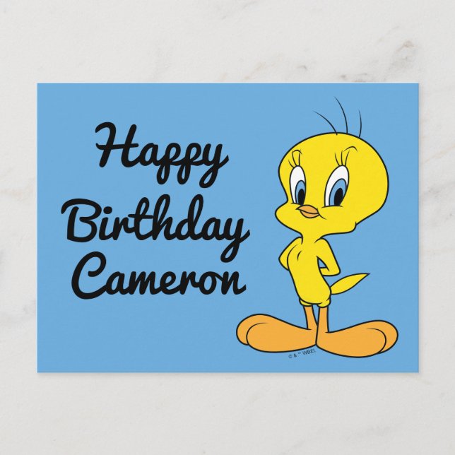 Postal TWEETY™ | Clever Bird (Anverso)