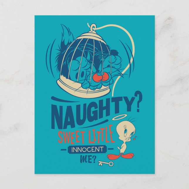 Postal TWEETY™ - ¿Dulce Inocente Mí? (Anverso)