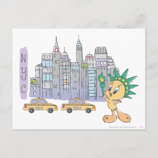 POSTAL TWEETY™ NYC (Anverso)
