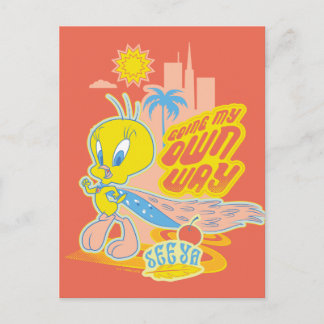 Postal TWEETY™ - Siguiendo mi propio camino