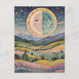 Postal Twilight Hillside