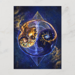 Postal Twin flame balance artwork