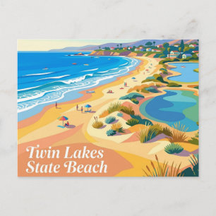 Postal Twin Lakes State Beach California