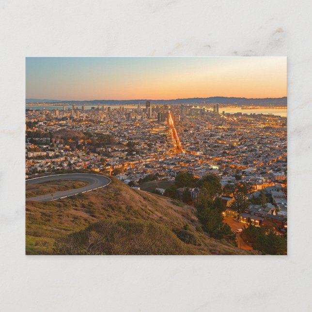 Postal Twin Peaks, San Francisco, California (Anverso)