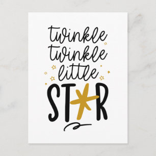 Postal Twinkle Twinkle Little Star Doodle
