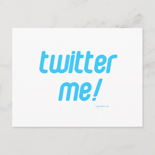 Postal twitter me (Anverso)