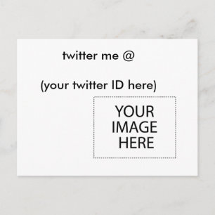 Postal twitter me @ (tu ID de twitter aquí) El MUSEO