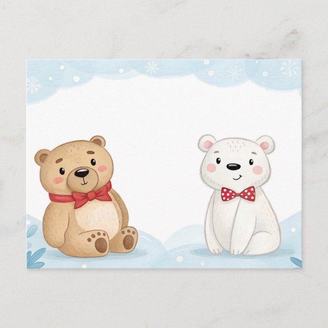 Postal Two Bears (Anverso)