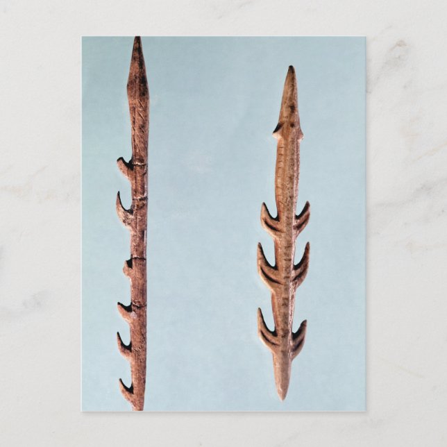 Postal Two Harpoons, Upper Paleolithic Period (Anverso)