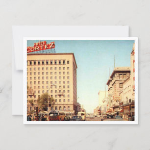 Postal TX en El Paso, Centro, Vintage de los años 60