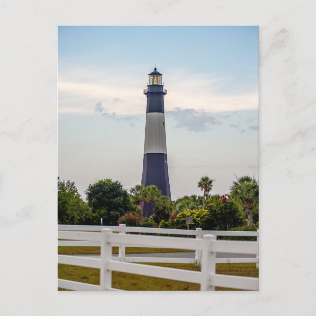 Postal tybee island beach lighthouse norcarolina thund (Anverso)