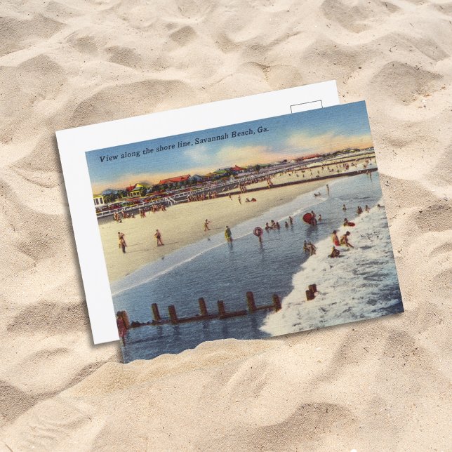 Postal Tybee Island Beach Savannah GA Historic (Subido por el creador)