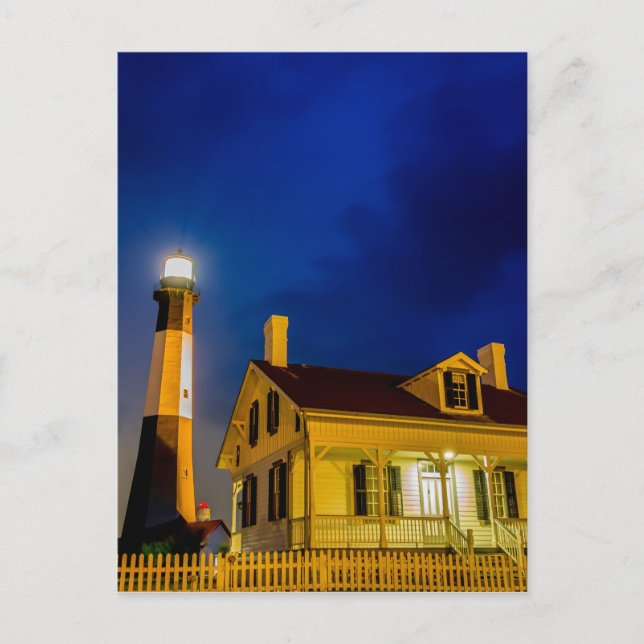 Postal tybee island lighthouse savannah georgia ocean be (Anverso)