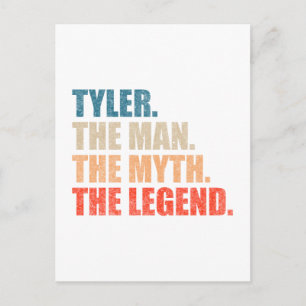 Postal Tyler El Hombre El Mito La Leyenda