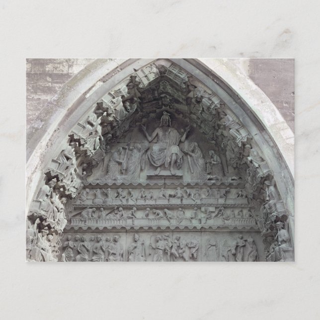 Postal Tympanum del portal izquierdo (Anverso)