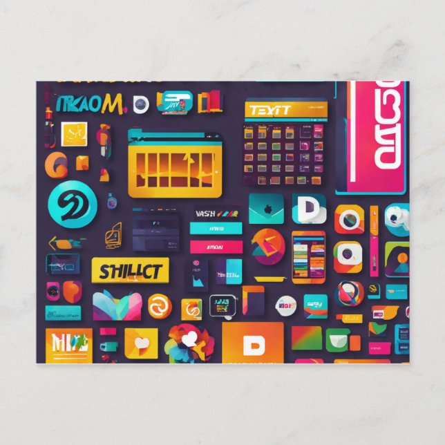 Postal Typography Mov: Usa tus palabras (Anverso)