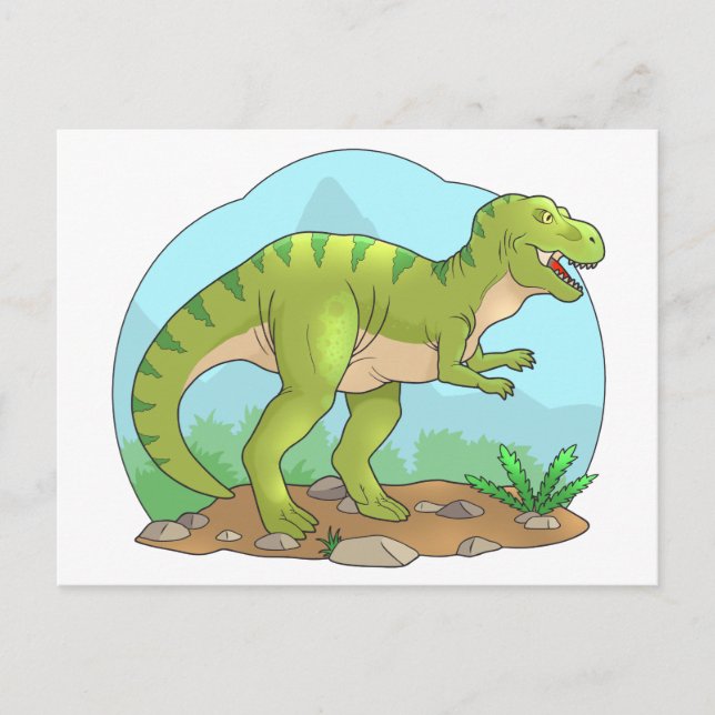 Postal tyrannosaurus (Anverso)