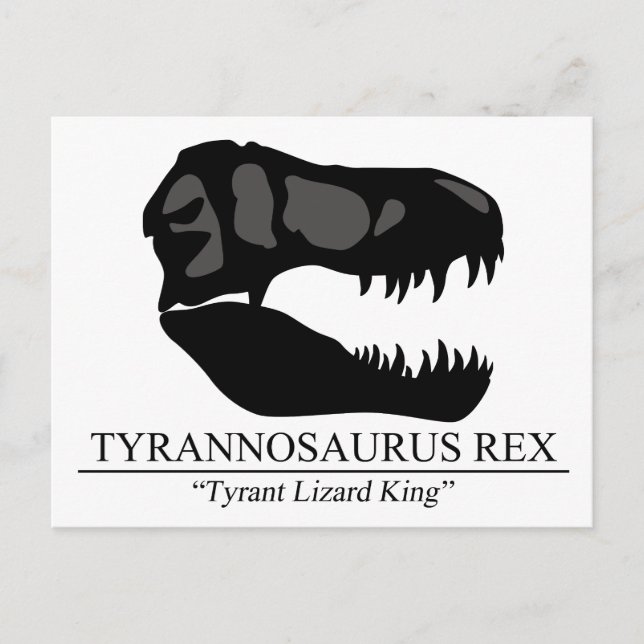 Postal Tyrannosaurus Rex Skull (Anverso)