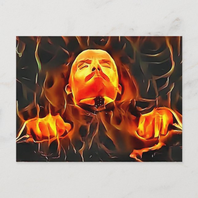 Postal Tyrant Series #4: Encendiendo a Lenin en la pantal (Anverso)