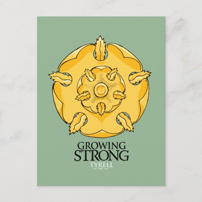 Postal Tyrell Sigil - creciendo fuerte (Anverso)