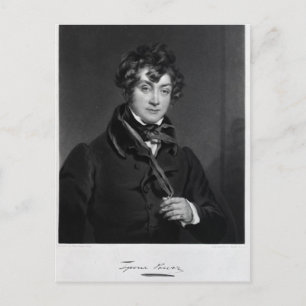 Postal Tyrone Power, grabado por James Sands, c.1833