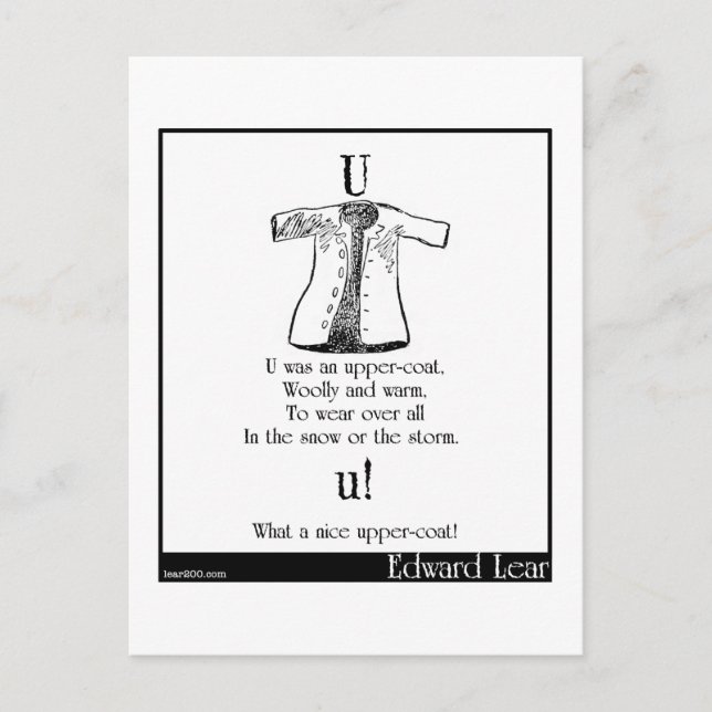 Postal U era un abrigo superior (Anverso)