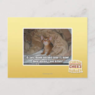 Postal U puede maek la cama más adelante