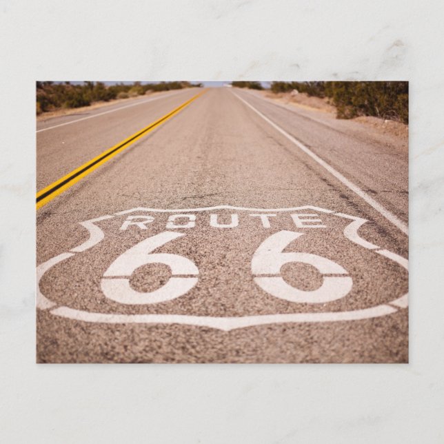 Postal U.S. Route 66 (Anverso)