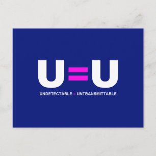 Postal U=U VIH Indetectable es igual a intransmisible