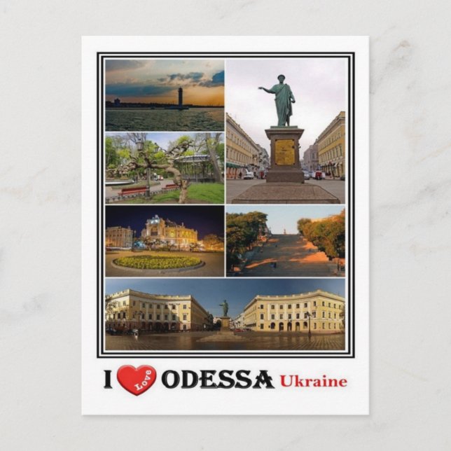 Postal UA Ucrania - Odessa - (Anverso)