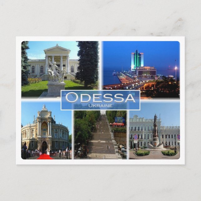 Postal UA Ucrania - Odessa - (Anverso)