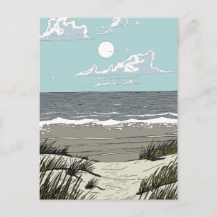 Postal Ubicación de playa de verano