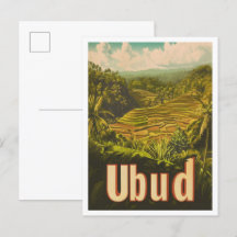 Ubud Bali Indonesia Ilustracion de Viajes por Vint