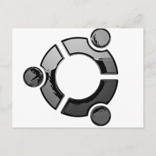 Postal Ubuntu (cromado)