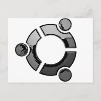 Postal Ubuntu (cromado)