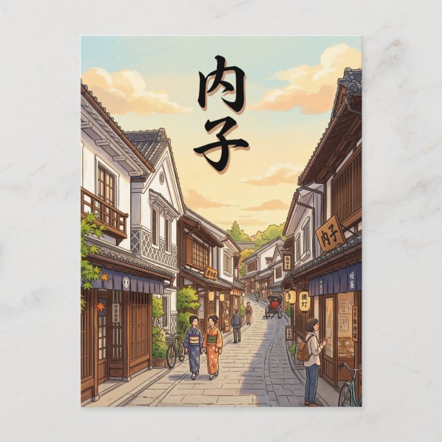 Postal Uchiko, Japón (Anverso)