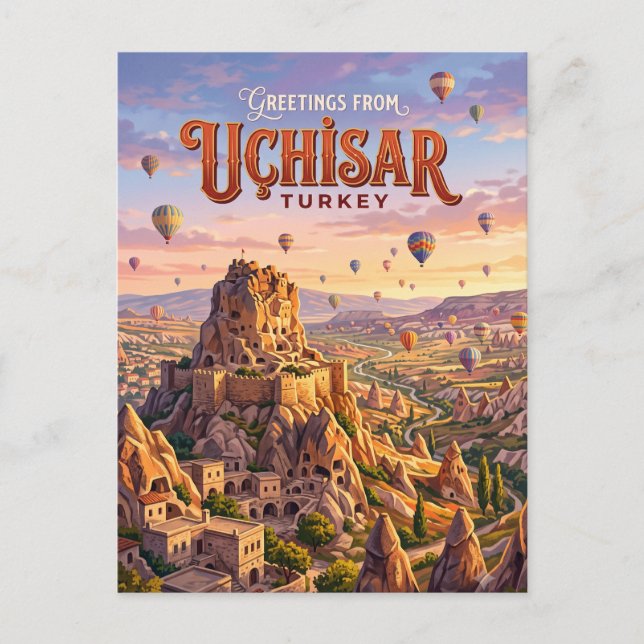 Postal Uçhisar Turquía (Anverso)
