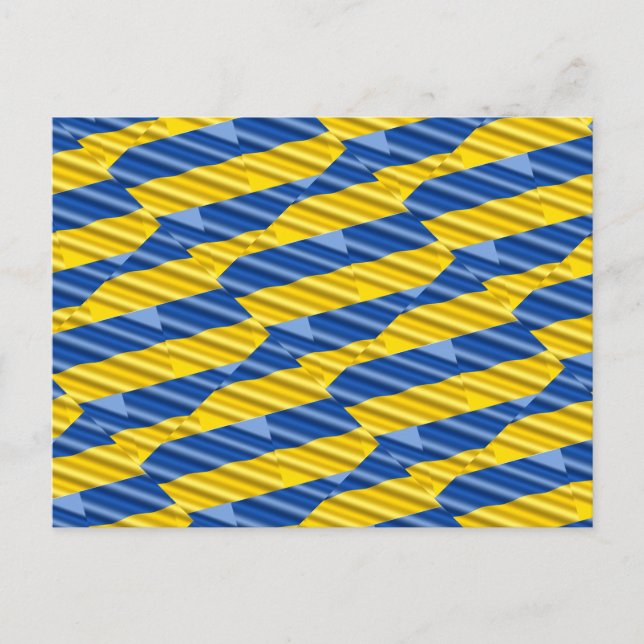 Postal Ucrania azul y amarilla inspiró la guerra de paz c (Anverso)