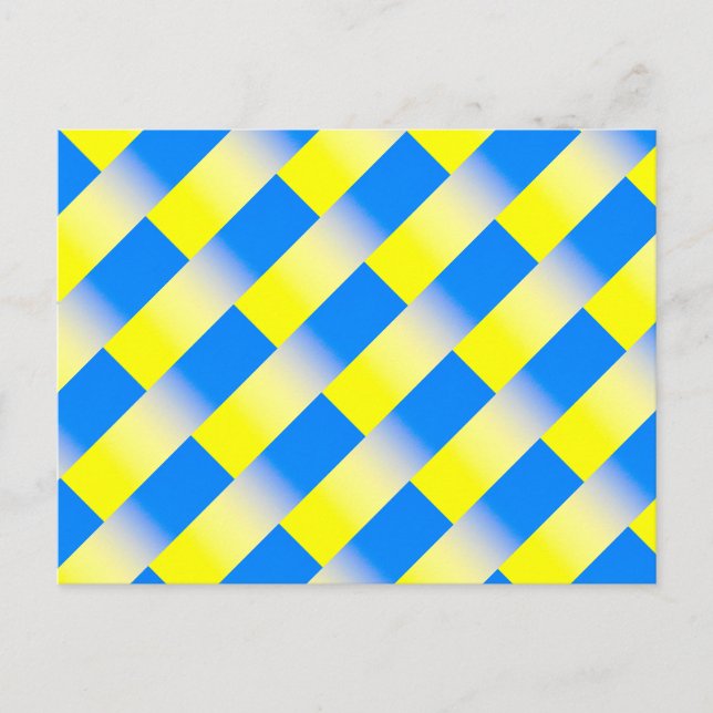 Postal Ucrania azul y amarilla inspiró la guerra de paz c (Anverso)