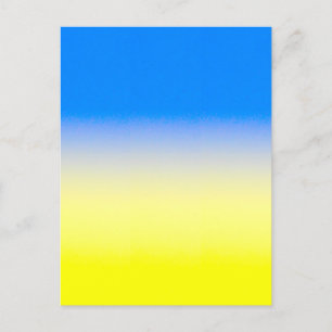 Postal Ucrania azul y amarilla inspiró la guerra de paz c