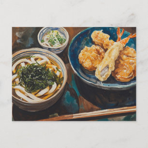 Postal Udon y camarones