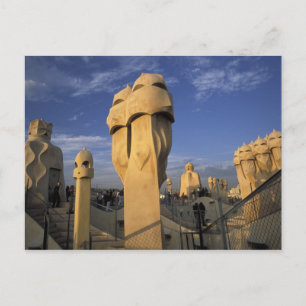 Postal UE, España, Cataluña, Barcelona. Antonio Gaudi's