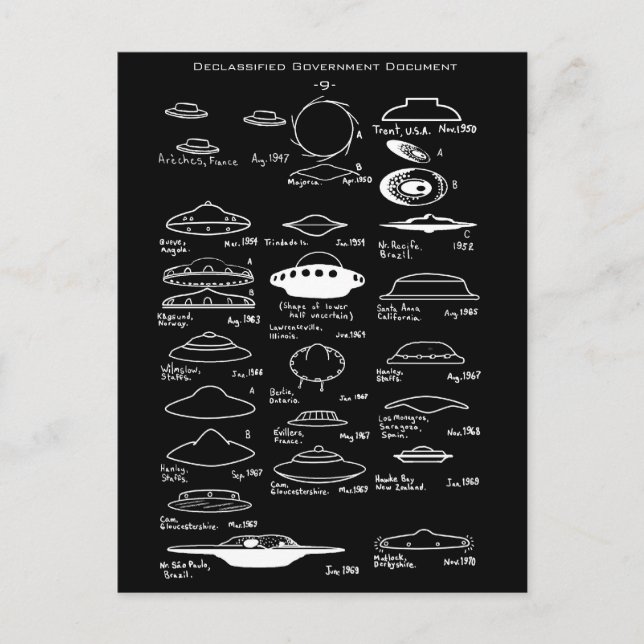 Postal UFO (Anverso)