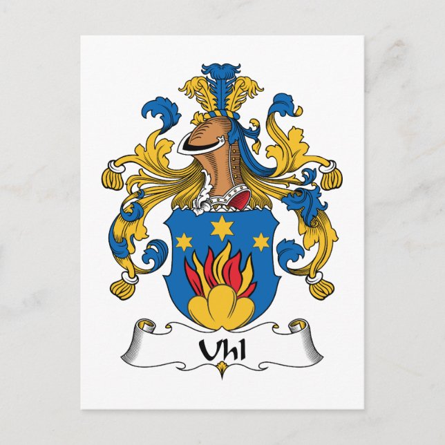 Postal Uhl Family Crest (Anverso)
