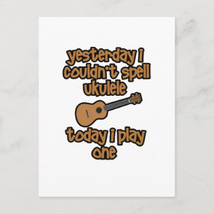 Postal Ukelele Original Divertido