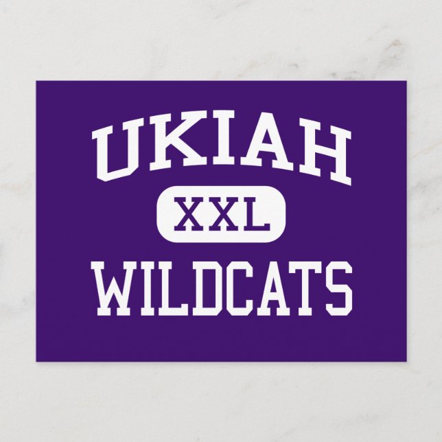 Postal Ukiah - Wildcats - High School secundaria - Ukiah  (Anverso)