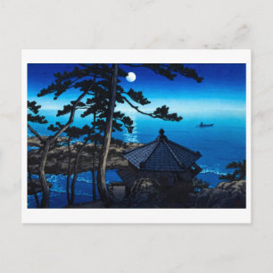 Postal ukiyoe [hasui] A03 Luna en Izura
