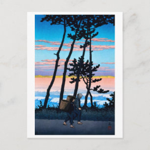 Postal ukiyoe [hasui] A15 Tarde en Nakoso