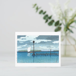 Postal ukiyoe - hasui - C09 - Off Shinagawa -