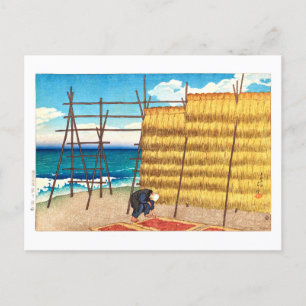 Postal ukiyoe [hasui] C16 Otoño en Koshiji